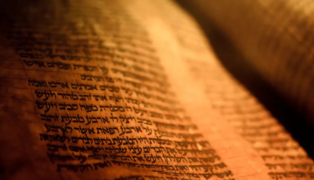 Ancient Goat Skin Torah Scroll